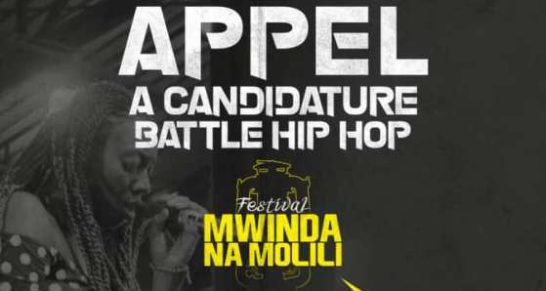 Appel à candidature Battle Hip Hop au compte du Festival Mwinda Na Molili 4.